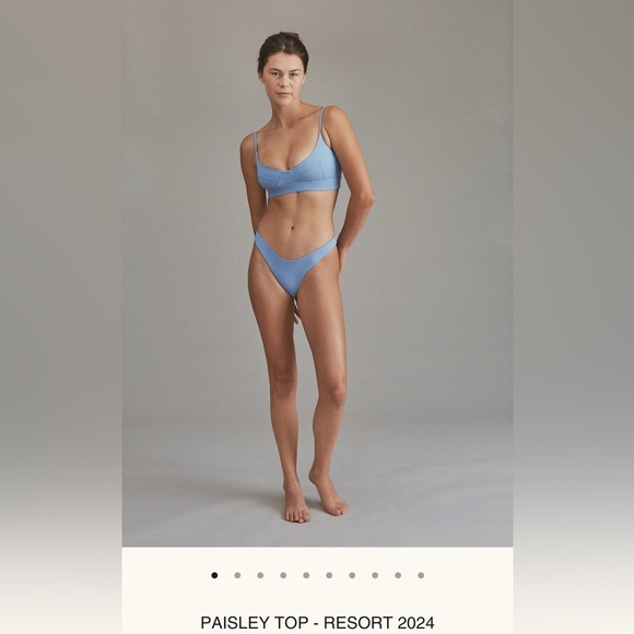 Acacia Paisley Top Skipper Ribbed Blue - Picture 5 of 10